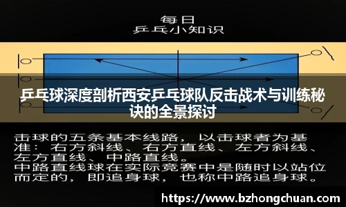 乒乓球深度剖析西安乒乓球队反击战术与训练秘诀的全景探讨
